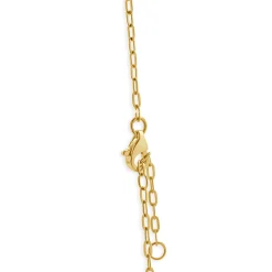 14k Yellow Gold Diamond Smiley Face Necklace