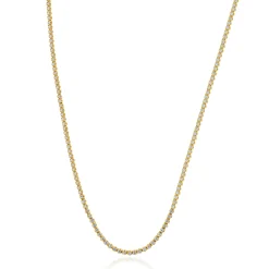 14k Yellow Gold Diamond Tennis Necklace