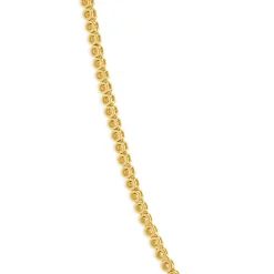 14k Yellow Gold Diamond Tennis Necklace