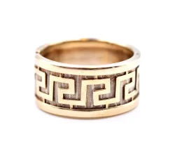 14k Yellow Gold Greek Design Ring