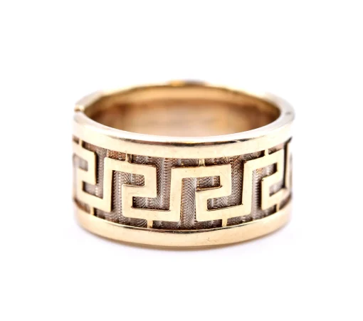 14k Yellow Gold Greek Design Ring