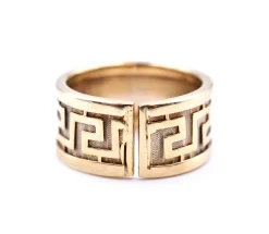 14k Yellow Gold Greek Design Ring