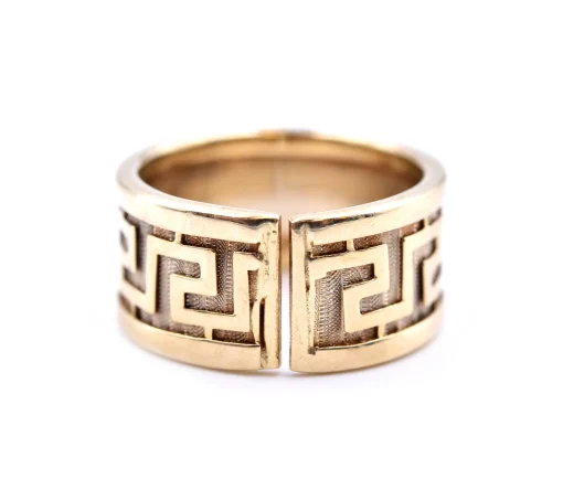 14k Yellow Gold Greek Design Ring
