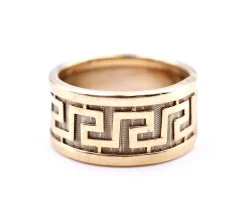 14k Yellow Gold Greek Design Ring