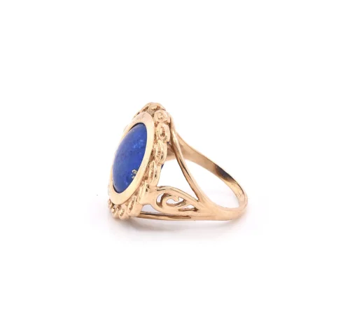 10k Yellow Gold Lapis Lazuli Ring