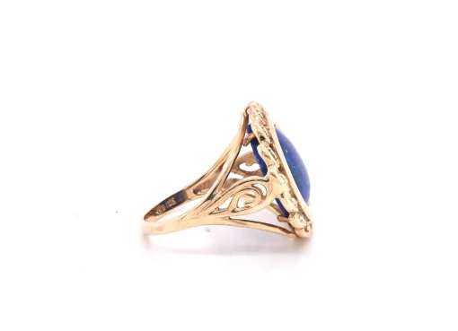 10k Yellow Gold Lapis Lazuli Ring
