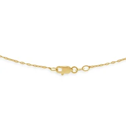 14k Yellow Gold Pear Diamond Necklace