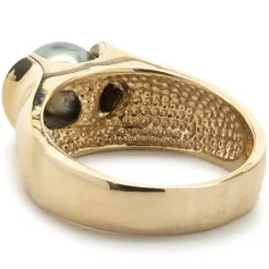 18k Yellow Gold Tahitian Pearl Ring