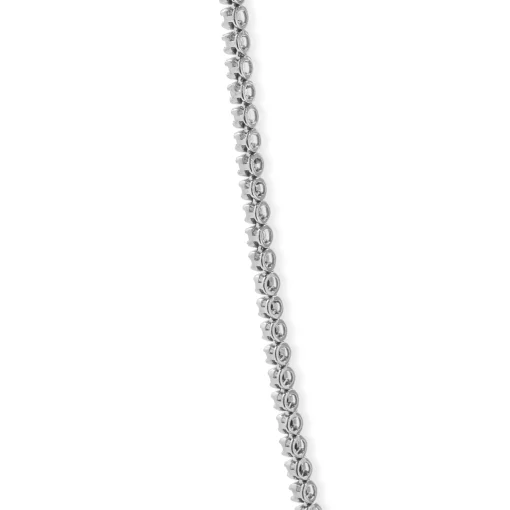 18 Karat Black Diamond Inline Tennis Necklace