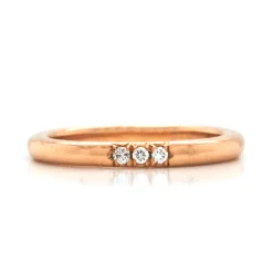20 Karat Rose Gold Diamond Band