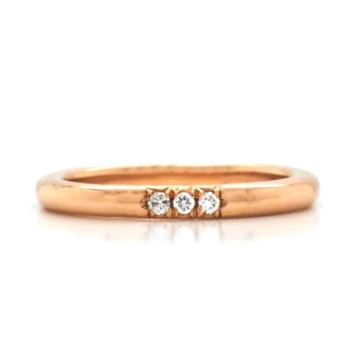 20 Karat Rose Gold Diamond Band