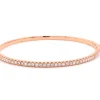 18 Karat Rose Gold Diamond Bangle Bracelet