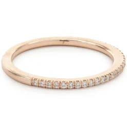 14 Karat Rose Gold Diamond Band