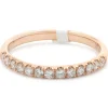 18 Karat Rose Gold Diamond Band