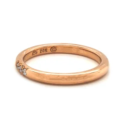 20 Karat Rose Gold Diamond Band