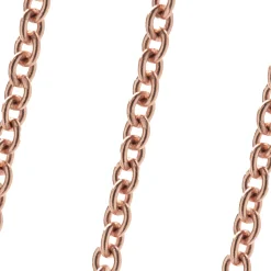 18 Karat Rose Gold Diamond Smile Necklace