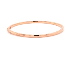 18 Karat Rose Gold Diamond Bangle Bracelet