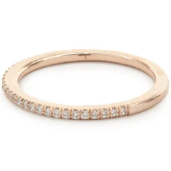 14 Karat Rose Gold Diamond Band