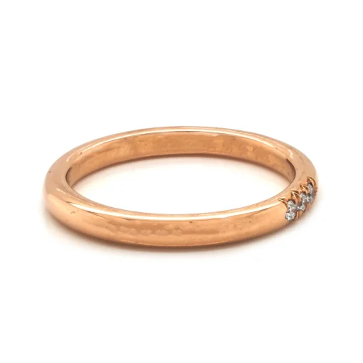 20 Karat Rose Gold Diamond Band