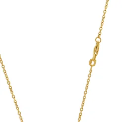 18 Karat Rose Gold Diamond Nail Loop Necklace