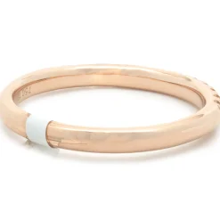 18 Karat Rose Gold Diamond Band