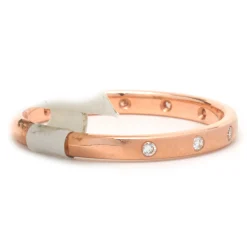 14 Karat Rose Gold Diamond Band