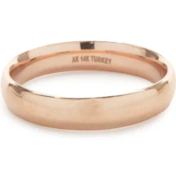 14 Karat Rose Gold 4MM Band