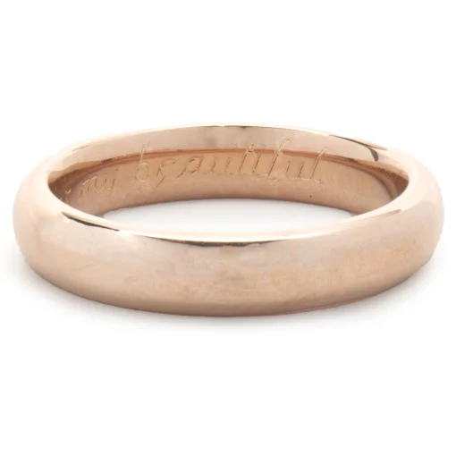 14 Karat Rose Gold 4MM Band