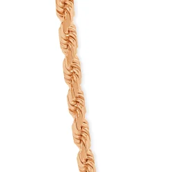 10 Karat Rose Gold 8MM Rope Chain Necklace