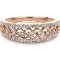 10 Karat Rose Gold Open Lace Band
