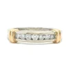 14 Karat Two Tone Diamond Band