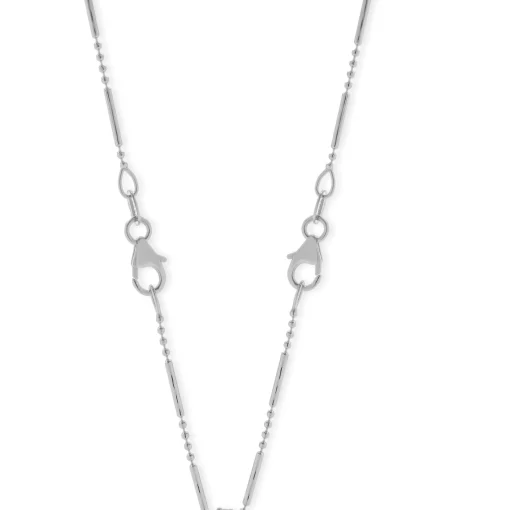 14 Karat Two Tone Multi-Gemstone and Diamond Circle Pendant Necklace