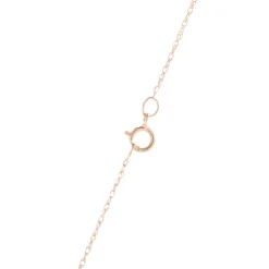 18 Karat White & Rose Gold Rectangular Diamond Drop Necklace