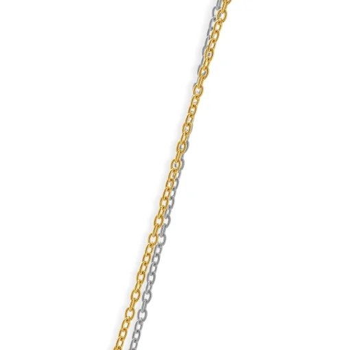 18 Karat White and Rose Gold Pave Diamond Multi Shape Drop Necklace