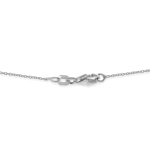 18 Karat White and Rose Gold Pave Diamond Multi Shape Drop Necklace
