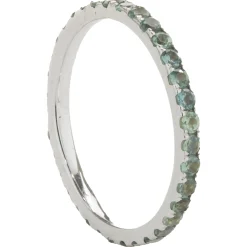 14 Karat White Gold Alexandrite Eternity Band