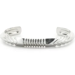 14 Karat White Gold Arrow Cuff Bracelet