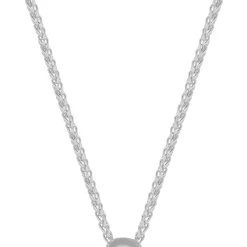 18 Karat White Gold Black and White Diamond Cutout Necklace