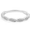 14 Karat White Gold Braided Diamond Band