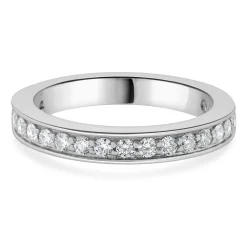 14 Karat White Gold Channel Set Diamond Eternity Band