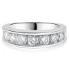 14 Karat White Gold Channel Set Diamond Band