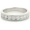 14 Karat White Gold Channel Set Diamond Band