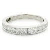 14 Karat White Gold Channel Set Diamond Band