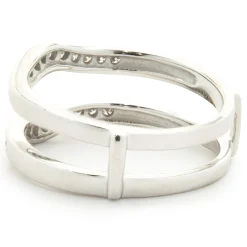 14 Karat White Gold Channel Set Diamond Jacket