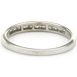 14 Karat White Gold Channel Set Diamond Band