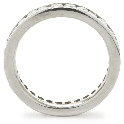 14 Karat White Gold Channel Set Diamond Toe Ring