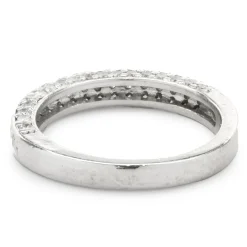 14 Karat White Gold Channel Set Diamond Band