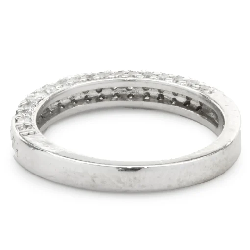 14 Karat White Gold Channel Set Diamond Band