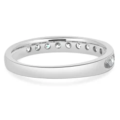 14 Karat White Gold Channel Set Diamond Band
