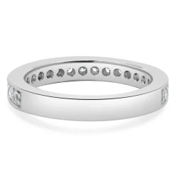 14 Karat White Gold Channel Set Diamond Eternity Band